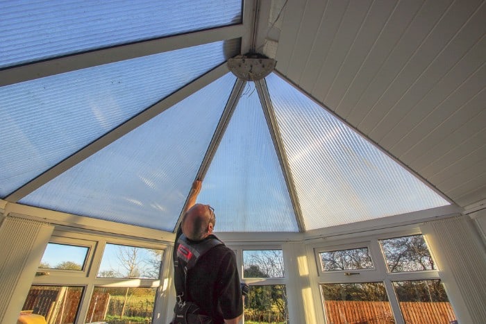 conservatory panelling job