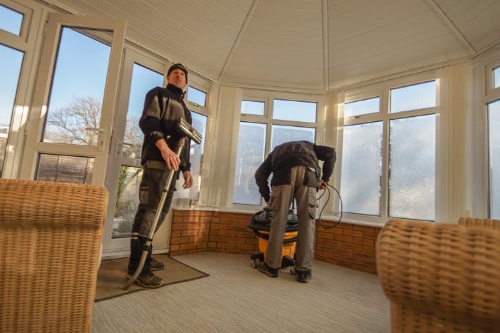 finishing insulation job