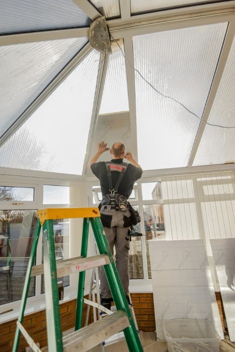 installing conservatory panelling